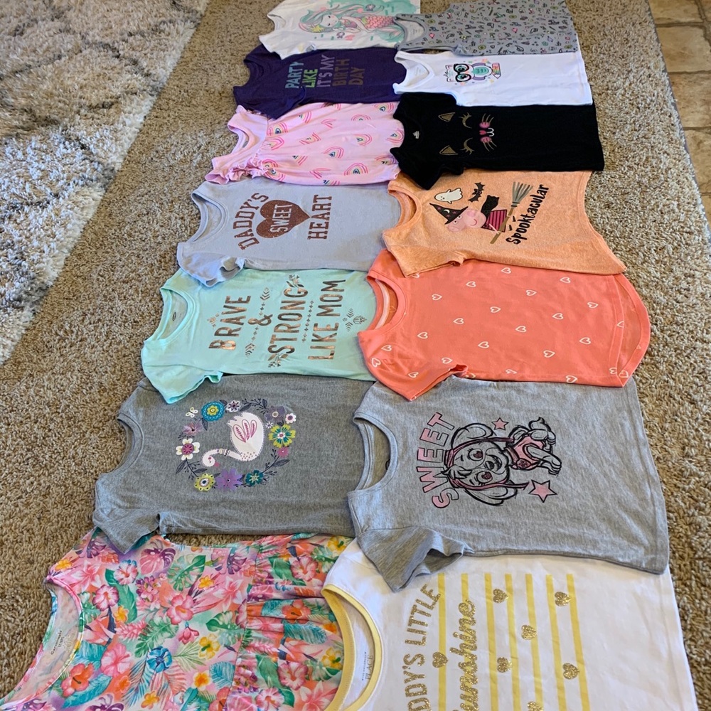 (14) Toddler Girl Tops